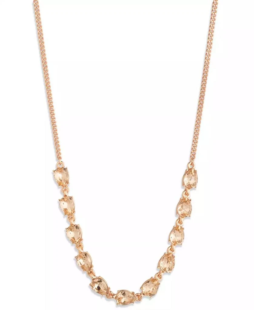 Givenchy Pear Glass Stone Extender Frontal Necklace 1