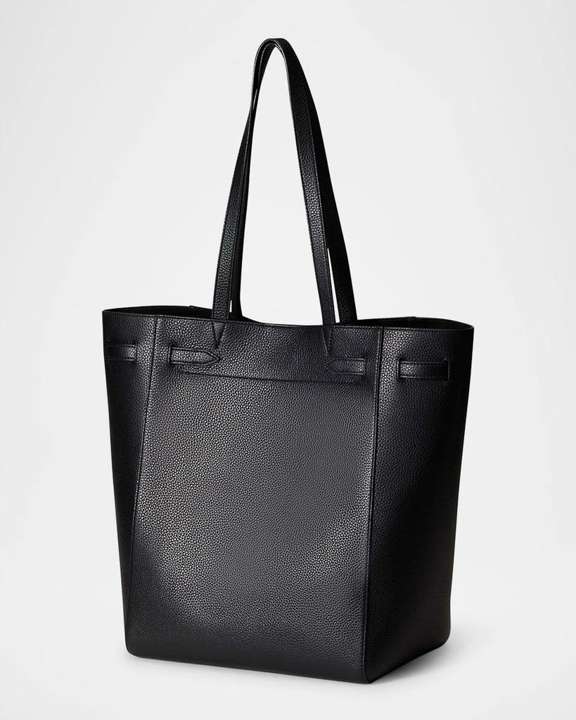 VERONICA BEARD Dash Belt North-South Leather Tote Bag 3