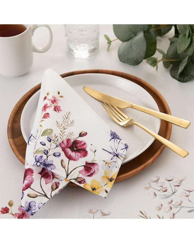 Elrene Home Fashions Wildflower Napkins, Set of 4 4