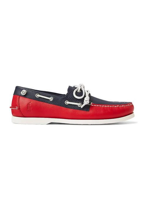 Ralph Lauren Ralph Lauren Merton Two Tone Leather Boat Shoes 2