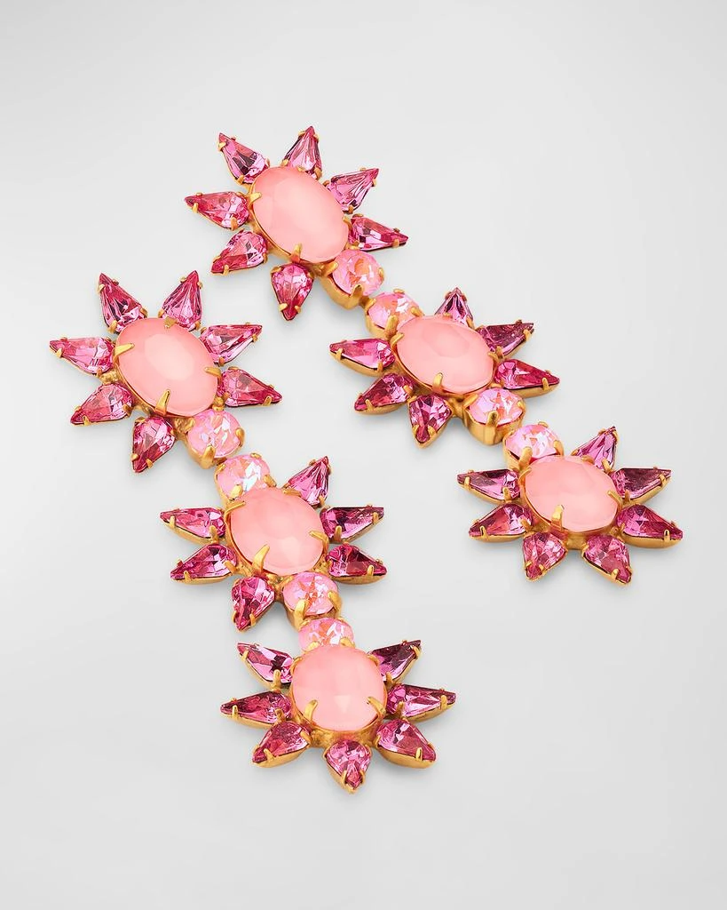 Elizabeth Cole Steora Linear Crystal Earrings 3