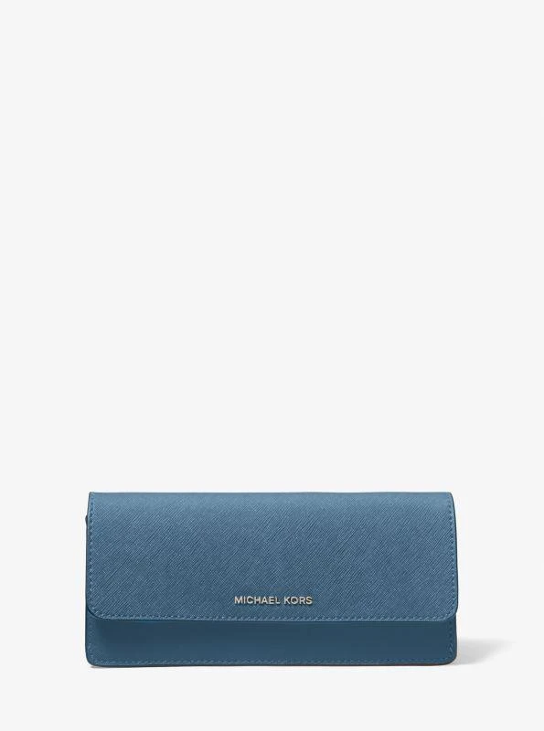 Michael Kors Jet Set Large Saffiano Leather Snap-Front Wallet 1