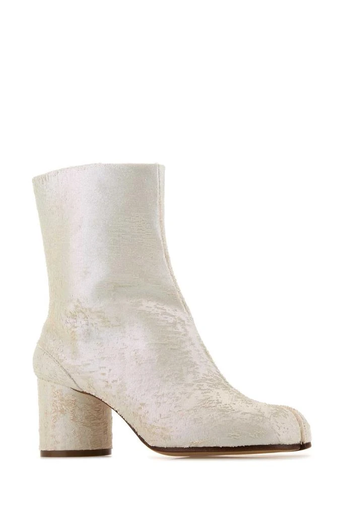 MAISON MARGIELA White Leather Tabi Ankle Boots 2