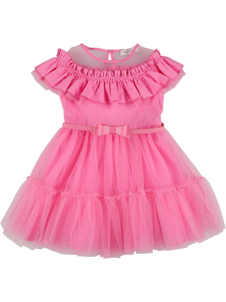 MONNALISA Tulle Dress W/bow 1