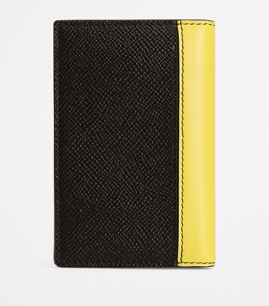 Dolce 
Gabbana Leather Logo Plaque Card Holder