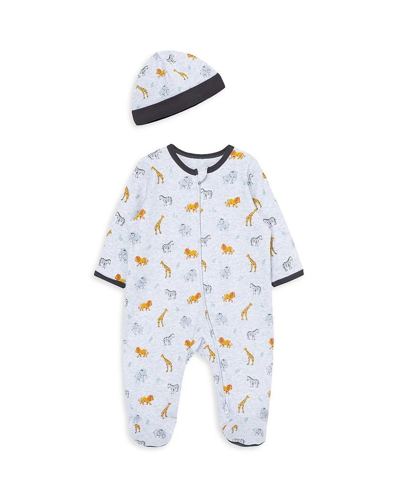 Little Me Boy's Jungle Pals Footie & Hat Set - Baby 1