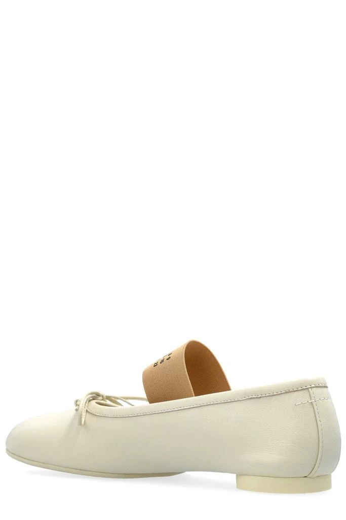 MM6 MM6 Maison Margiela Anatomic Numbers-Motif Bow-Detailed Ballerinas 3