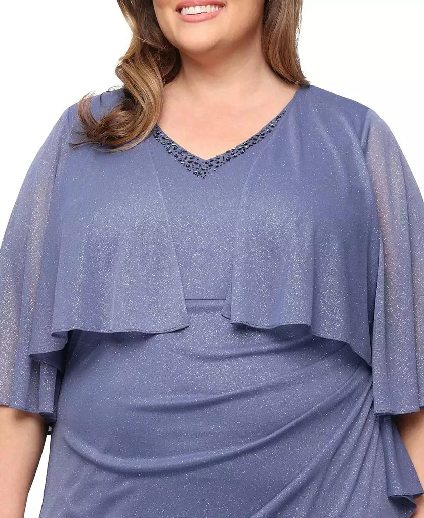 SL Fashions Plus Size V-Neck A-Line Gown 2