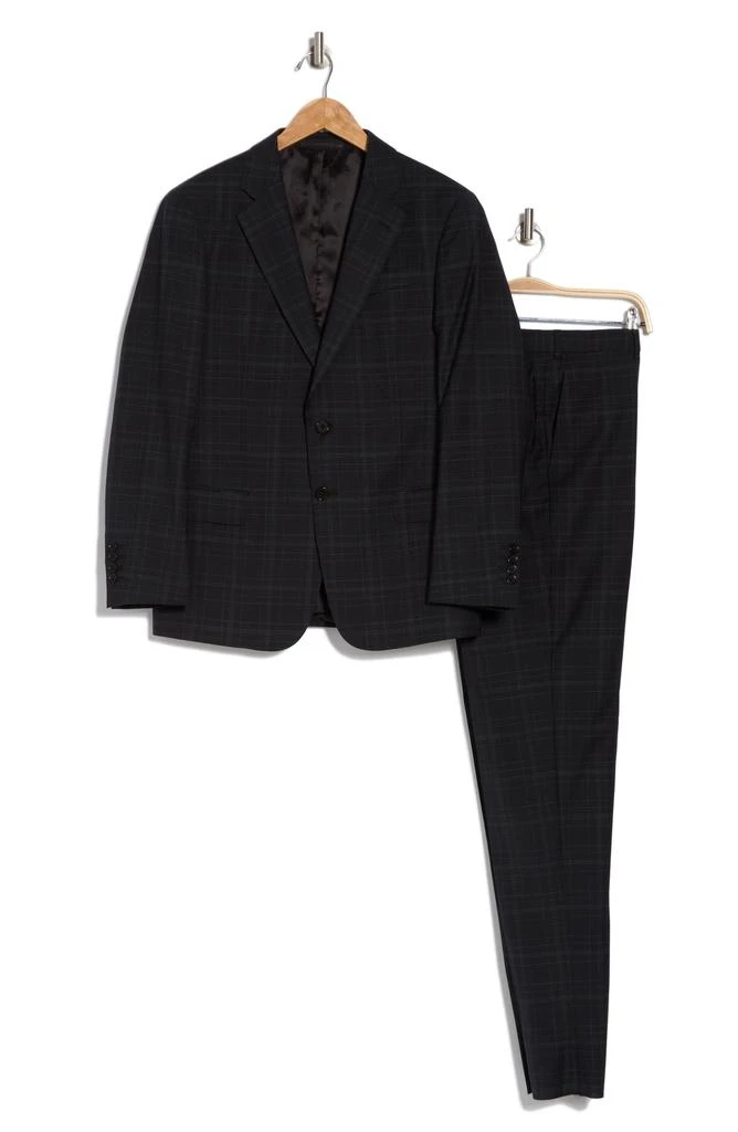 Armani Collezioni Trim Fit Windowpane Wool Suit 3