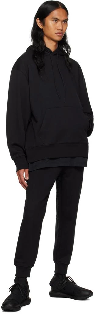 Y-3 Black Cuffed Sweatpants 4