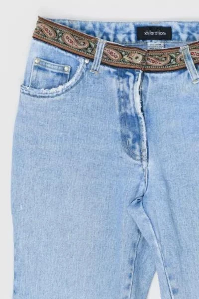 Urban Outfitters Vintage Y2k Light Wash Jeans with Embroidered Waist 2