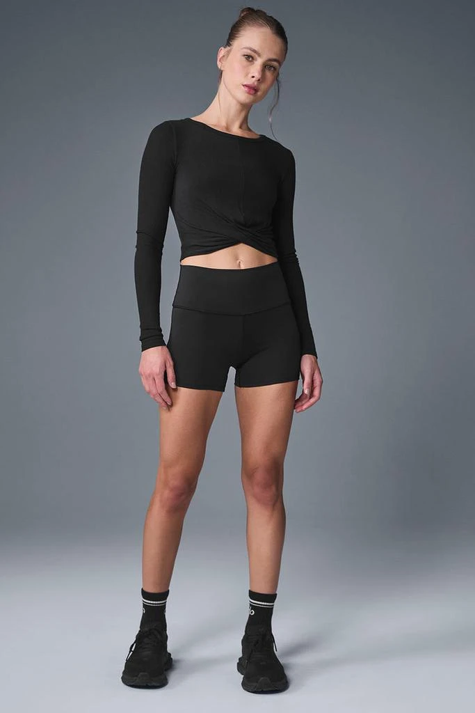 Alo Cover Long Sleeve Top - Black 3