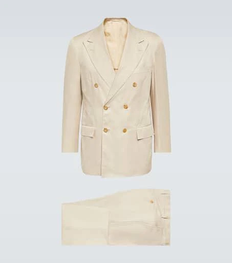 Kiton Double-breasted cotton suit 1