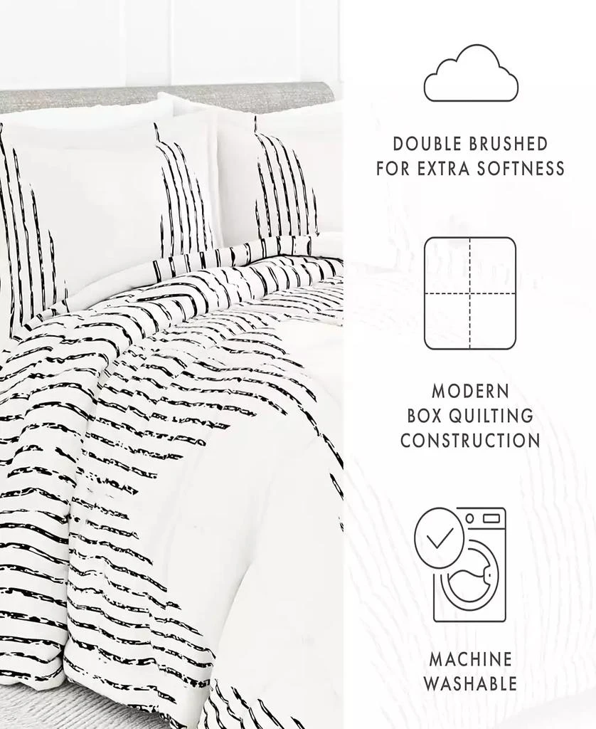 IENJOY HOME Ultra Soft Diamond Stripe 3-Pc. Comforter Set 7