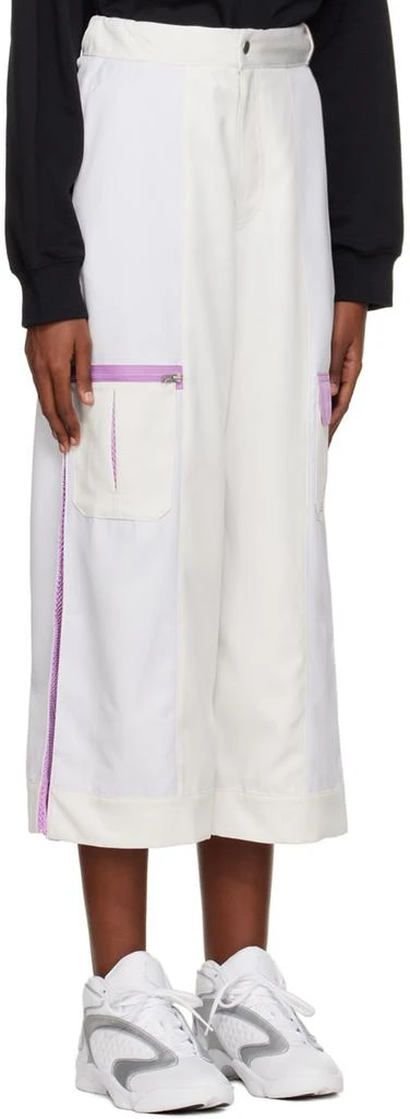 Jordan White & Purple Utility Trousers 2