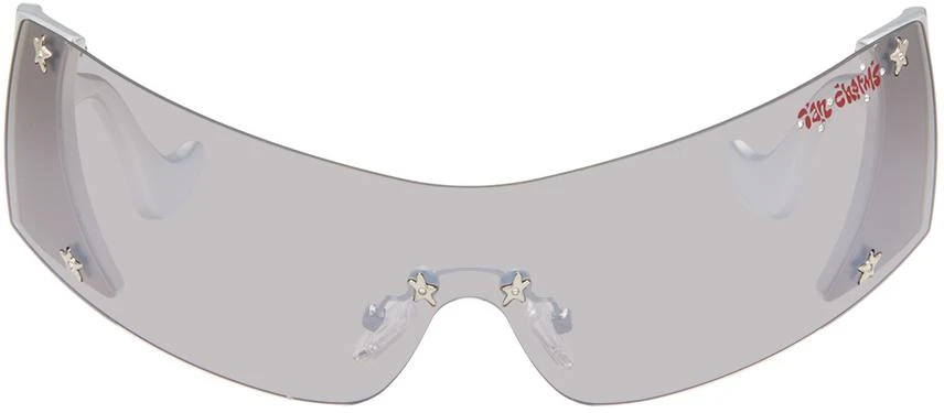 Le Specs Silver Ian Charms Edition I Am A Rich Man Sunglasses 1