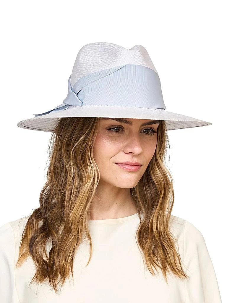 Freya Gardenia Woven Straw Fedora 2