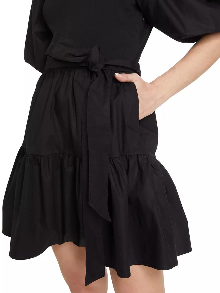 Tanya Taylor Georgia One-Shoulder Tiered Minidress 6
