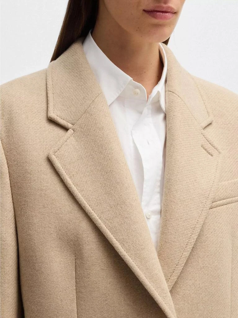 Hugo Boss Oversized-Fit Blazer in Melange Wool 5