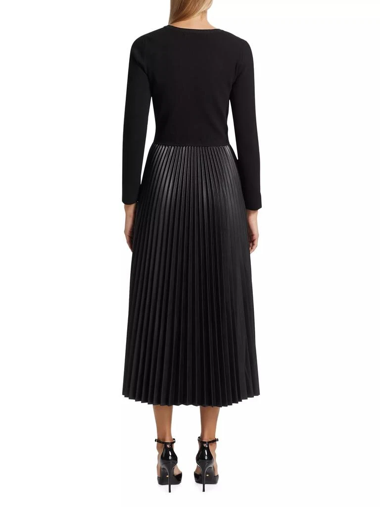 Tahari Amalia Mixed Media Sweater Dress 5