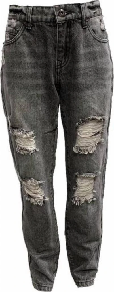 Vintage Havana Girl
s Distressed Boyfriend Jeans In Vintage Black 3