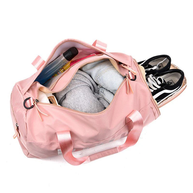 SheShow Sequins Gym Bag Women Shoe Compartment Waterproof Sport Bags For Fitness Training Yoga Bolsa Sac De Sport 2