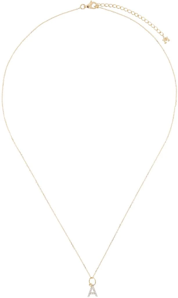 MATEO Gold Diamond Initial Necklace, A–Z 1