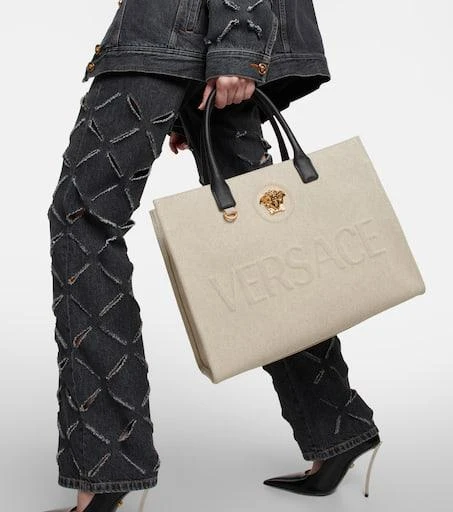 Versace La Medusa canvas tote bag 2