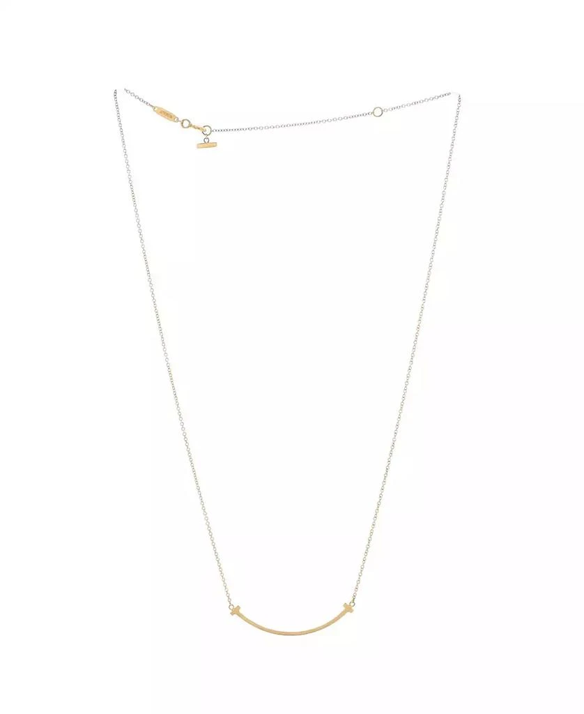 Pre-Owned Tiffany 
Co T Smile Pendant Necklace 2