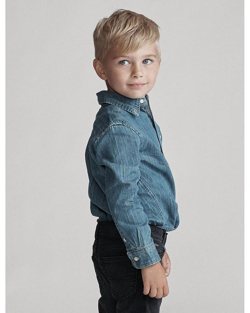 Ralph Lauren Ralph Lauren Boys' Denim Button-Down Shirt - Little Kid, Big Kid 4