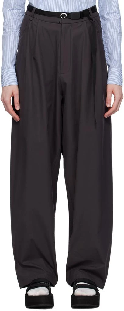 Hyein Seo Gray Belted Trousers 1