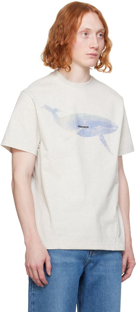 ADER error Beige Graphic T-Shirt