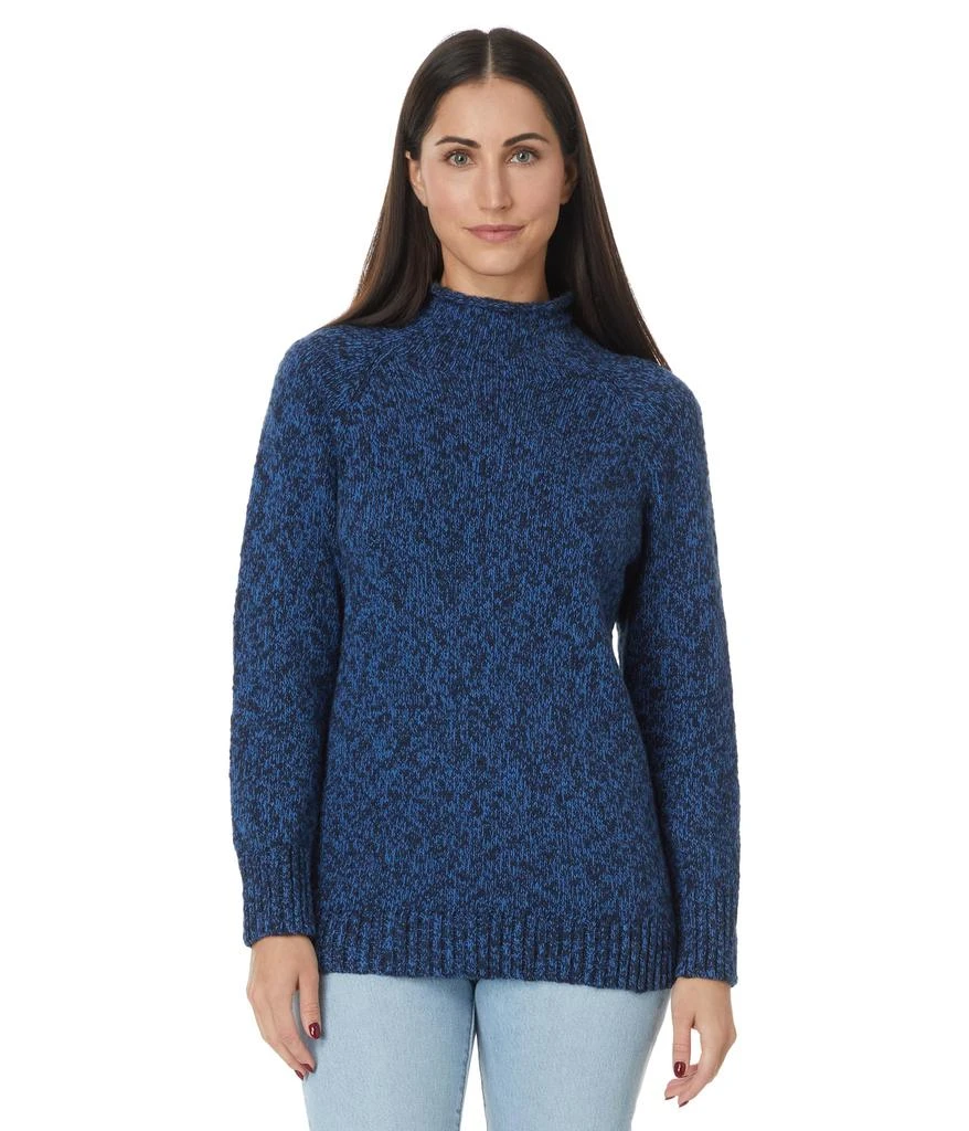 L.L.BEAN Cotton Ragg Sweaters Funnel Neck Pullover 1
