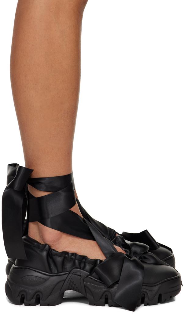 Rombaut Black Boccaccio II Aura Bows Ballerina Flats - Shoes