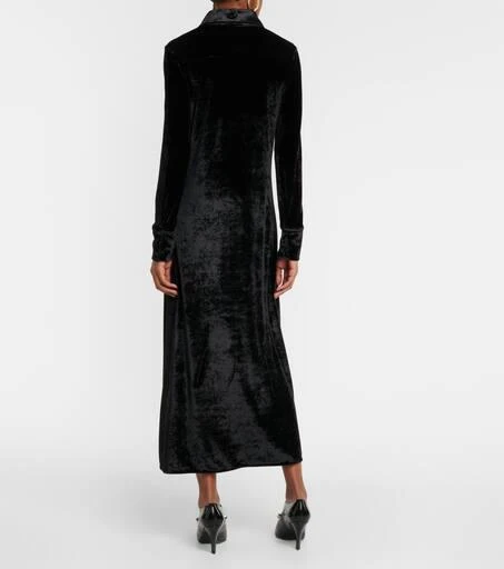 Jil Sander Velvet shirt dress 3