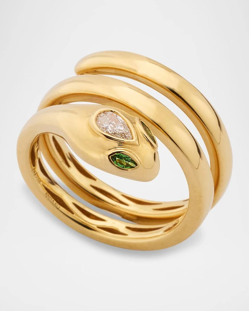 Anita Ko 18K Yellow Gold Snake Coil Ring 3