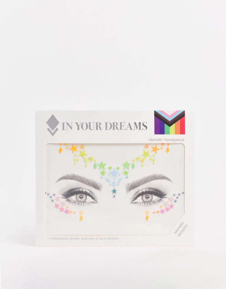 In Your Dreams In Your Dreams Pride Metallic Morpho Face Stickers 1