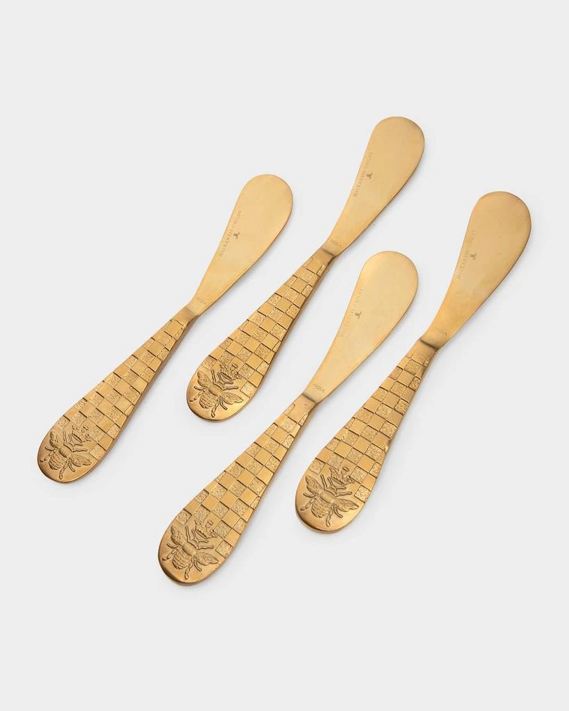 MacKenzie-Childs 5.5" Queen Bee Spreaders, Set of 4 1