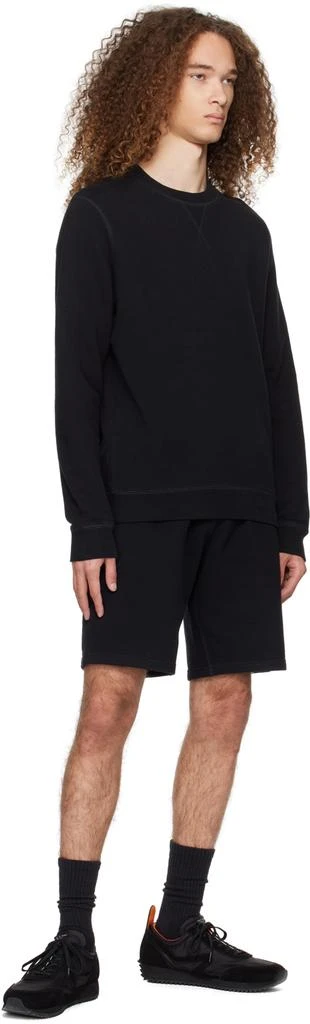 Sunspel Black Crewneck Sweatshirt 4