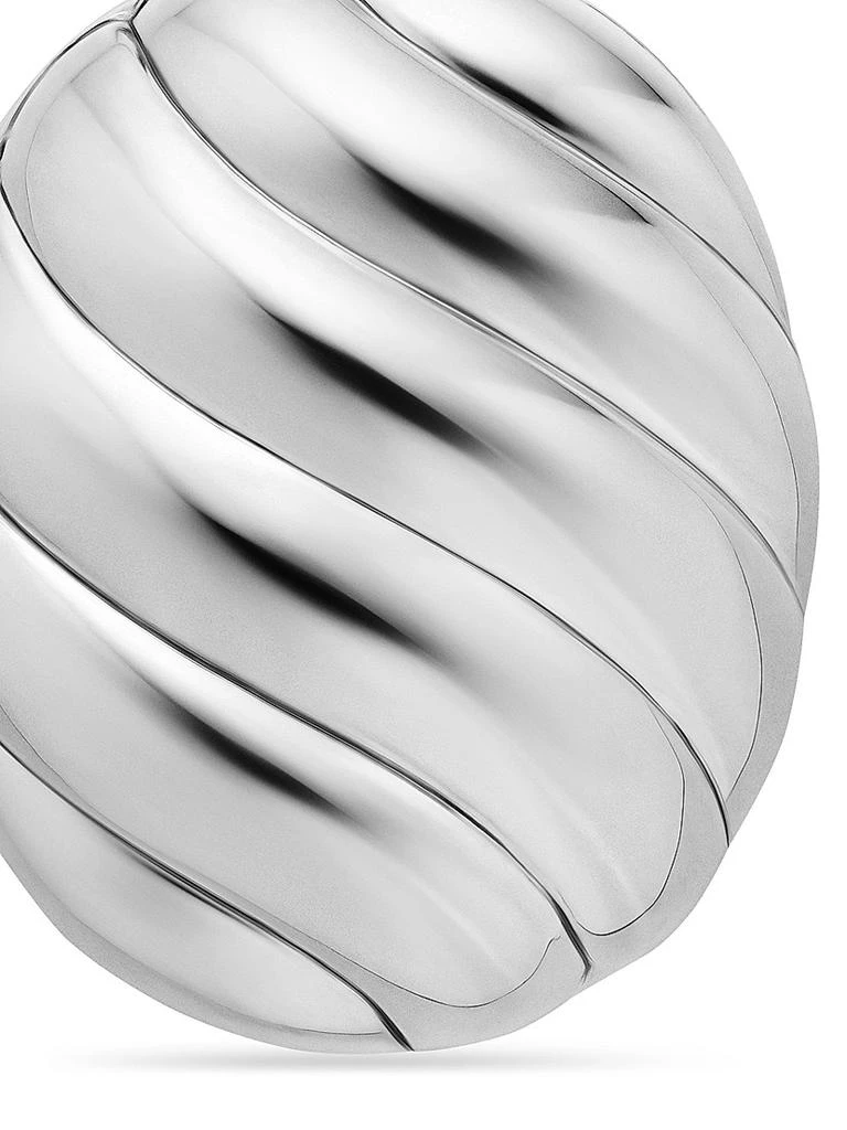 David Yurman Sculpted Cable Locket in Sterling Silver, 27mm 6