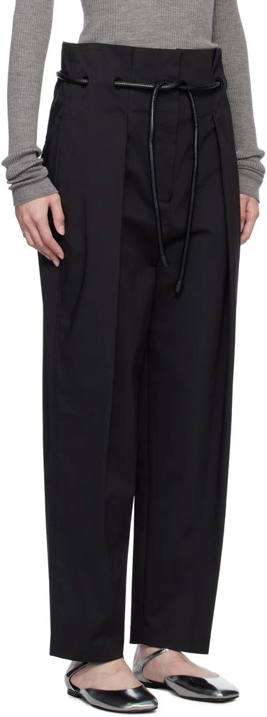 3.1 Phillip Lim Black Origami Pleated Trousers 2