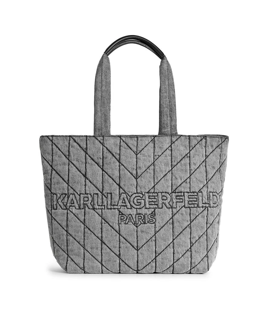 Karl Lagerfeld Paris AMOUR DENIM QUILTED TOTE 1