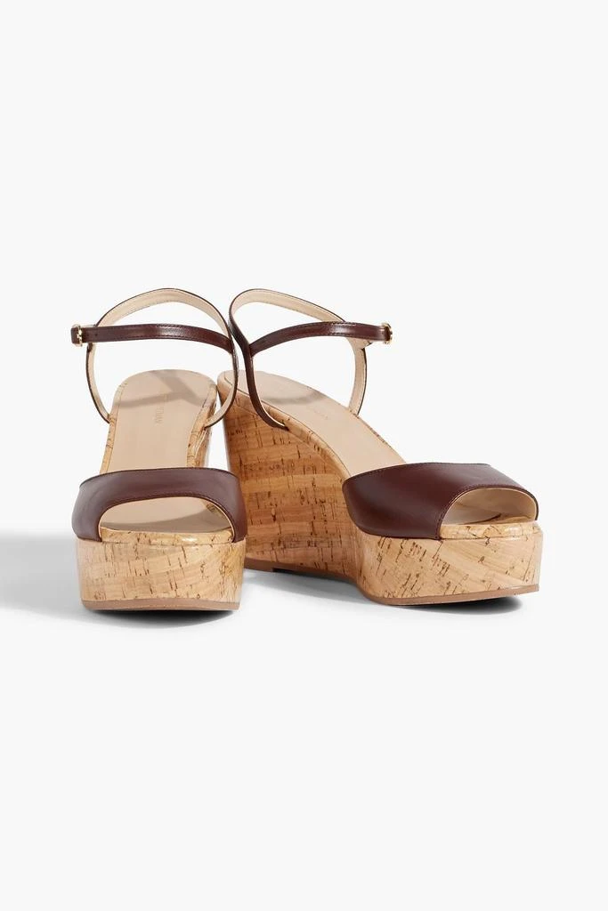 Stuart Weitzman Palmina leather wedge sandals 2