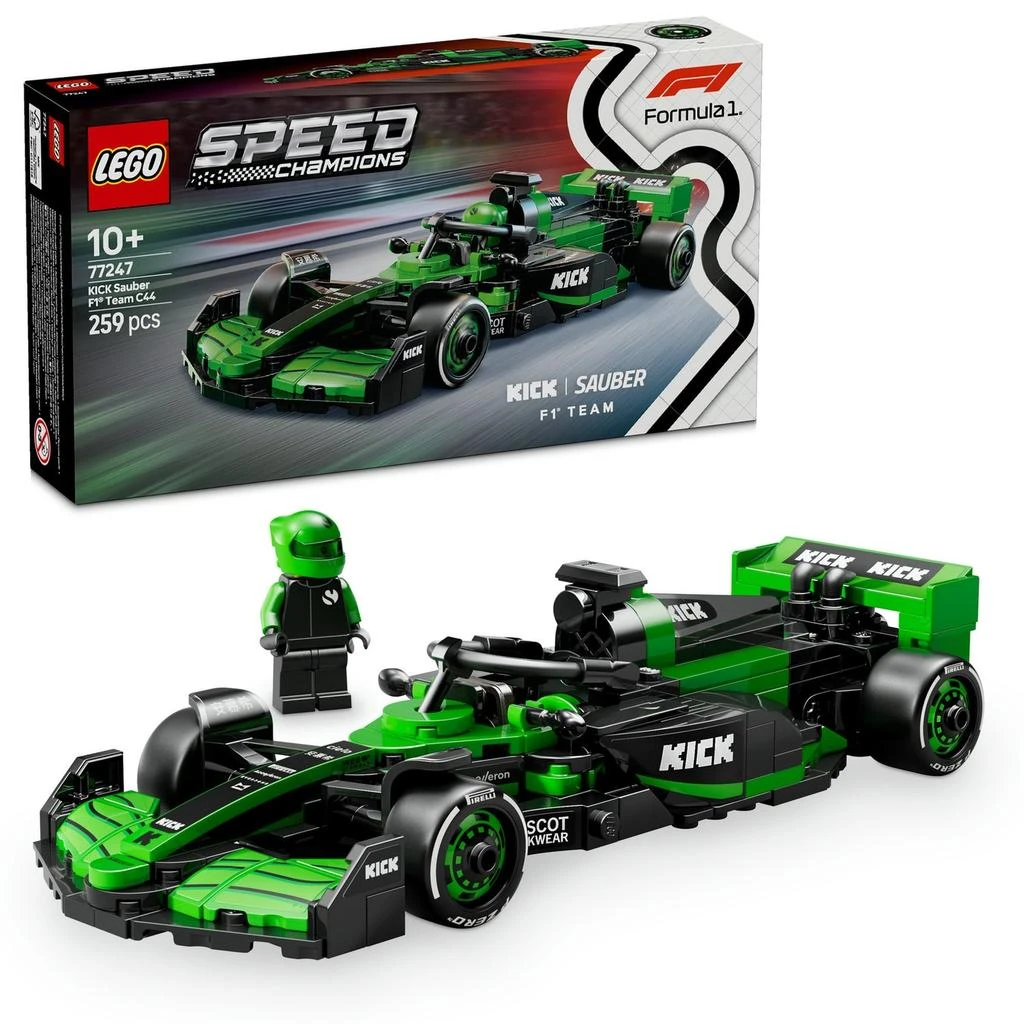 undefined LEGO Speed Champions KICK Sauber F1 Team C44 Race Car 77247 1