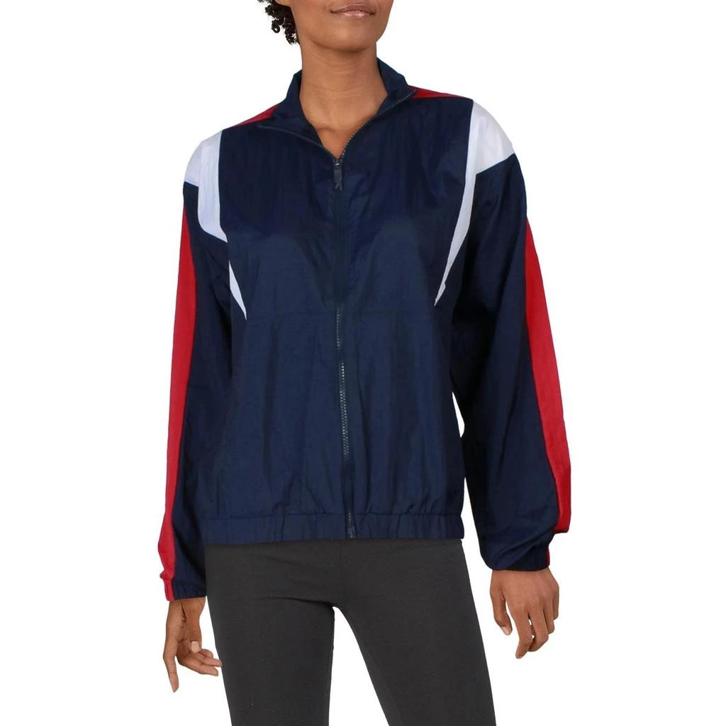 Reebok Womens Pocket Nylon Track Jacket 1