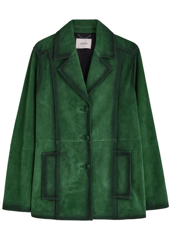 Dorothee Schumacher Panelled faded suede jacket 1