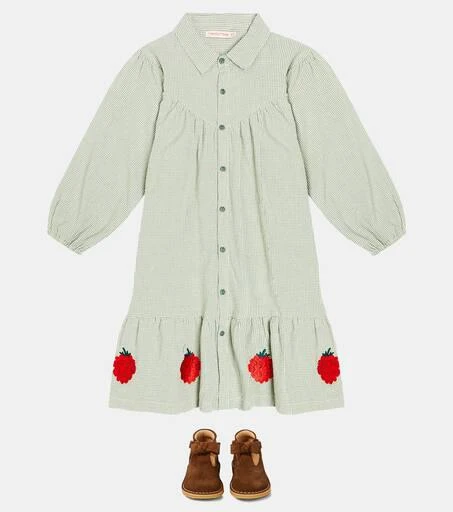 Tinycottons Raspberries checked cotton dress 2