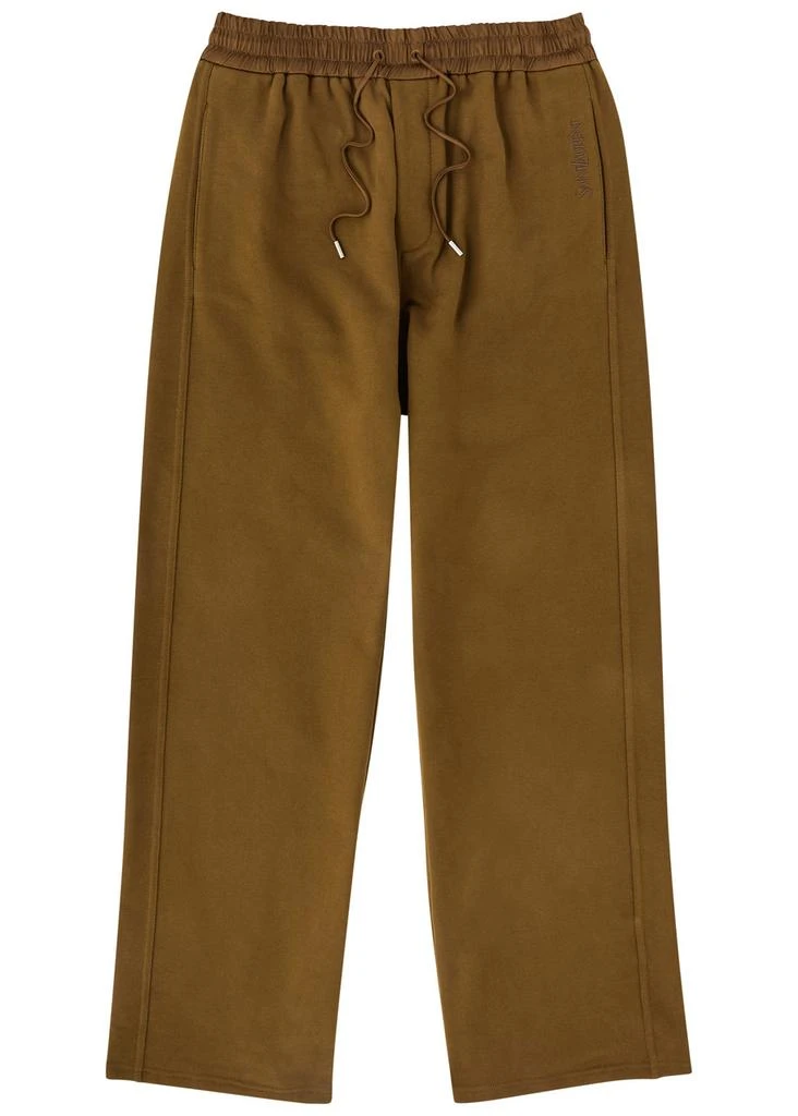 Yves Saint Laurent Logo-embroidered cotton sweatpants 1