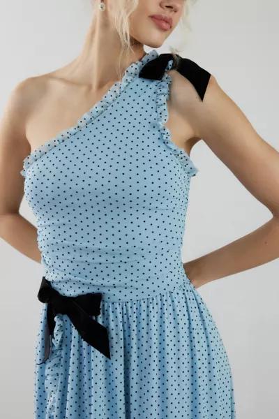 Kimchi Blue Kimchi Blue Virginia One Shoulder Bow Detail Midi Dress