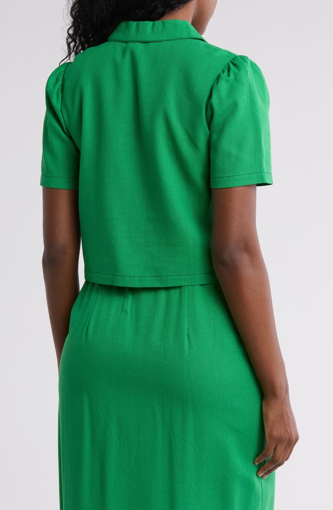 Love by Design Abby Button Front Short Sleeve Top